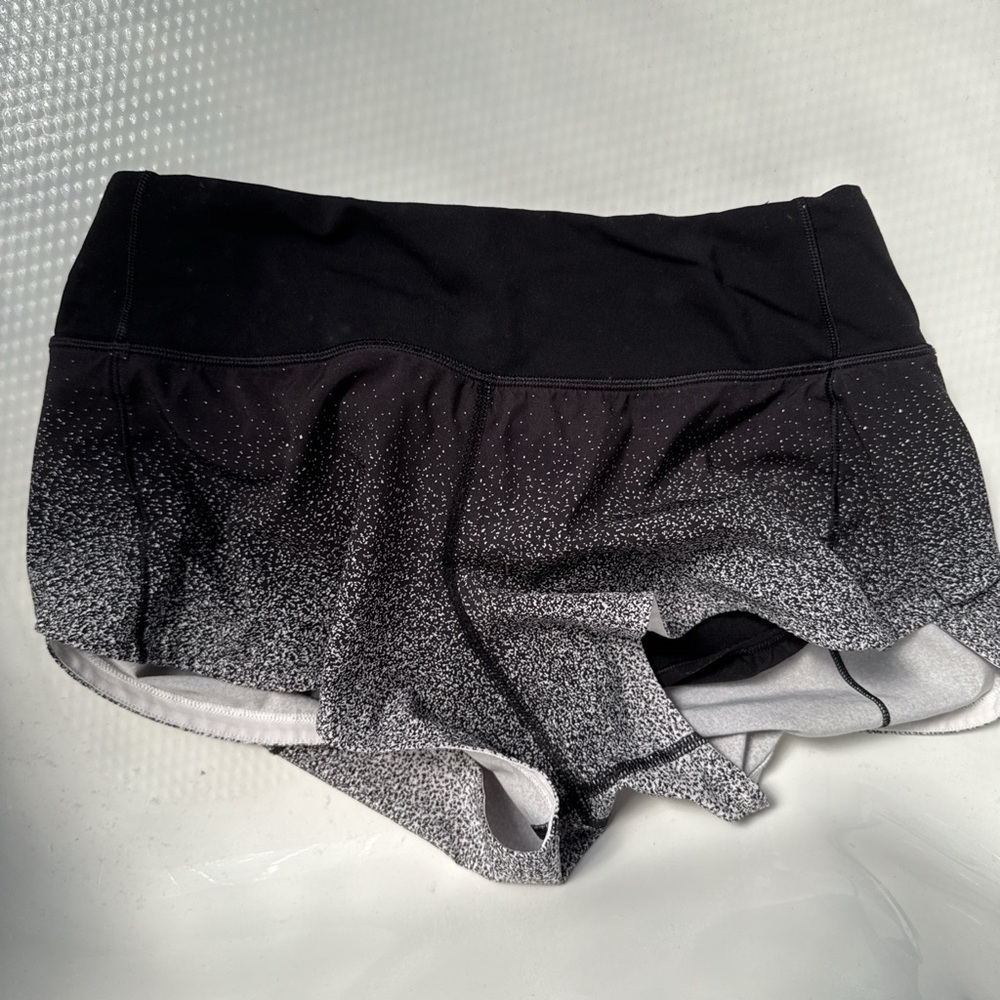 lululemon athletica Black and Gray Athletic Shorts